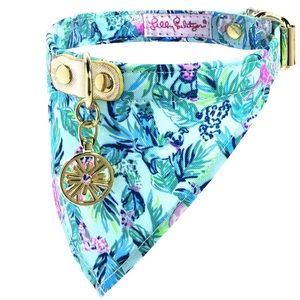 BNWT Lilly Pulitzer Dog Collar with Bandana
